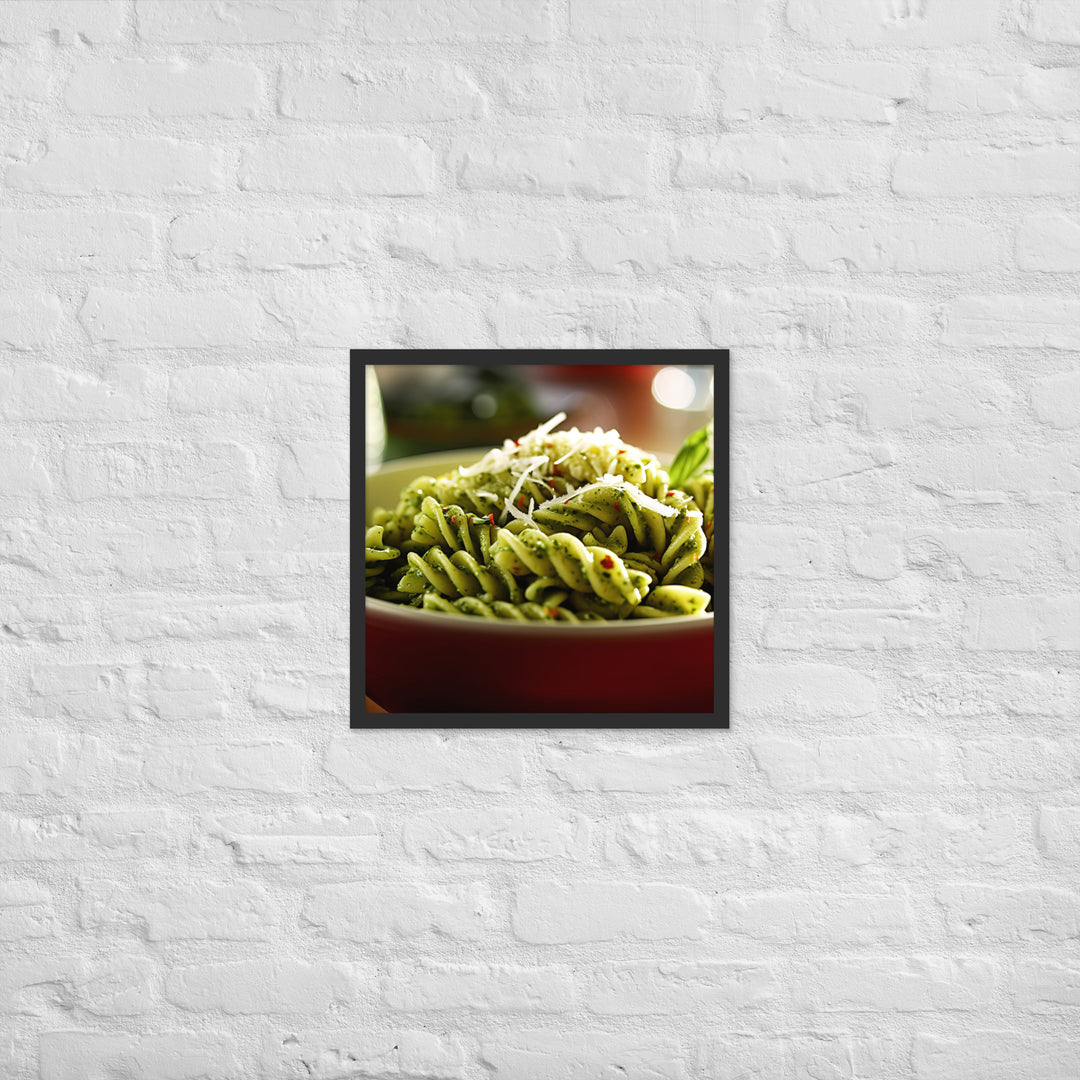 Pesto Pasta Framed poster 🤤 from Yumify.AI