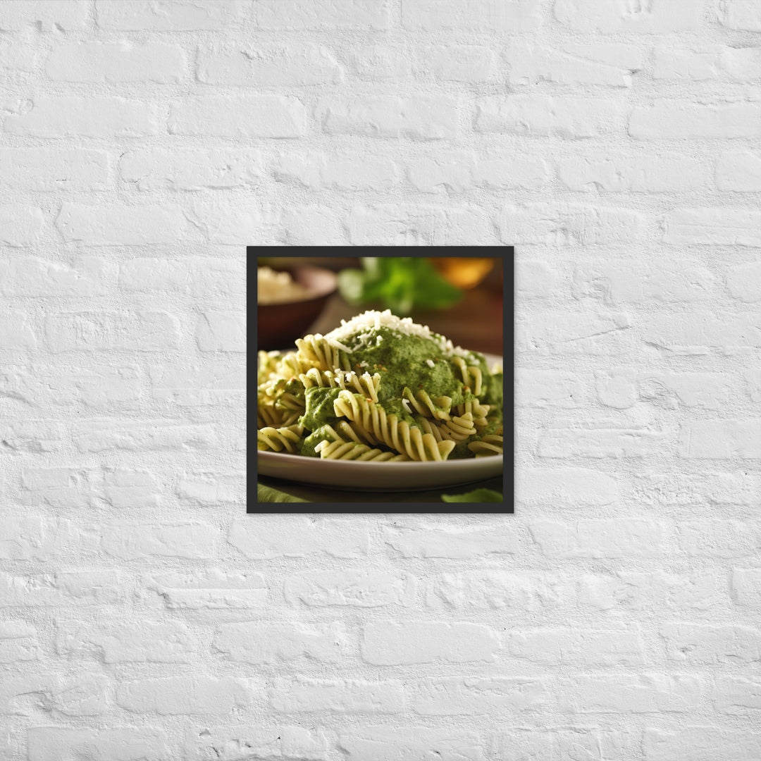 Pesto Pasta Framed poster 🤤 from Yumify.AI