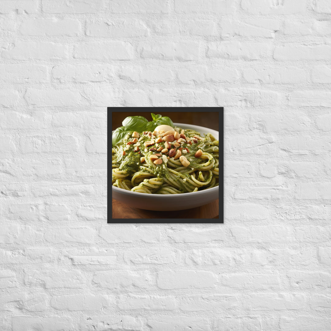 Pesto Pasta Framed poster 🤤 from Yumify.AI