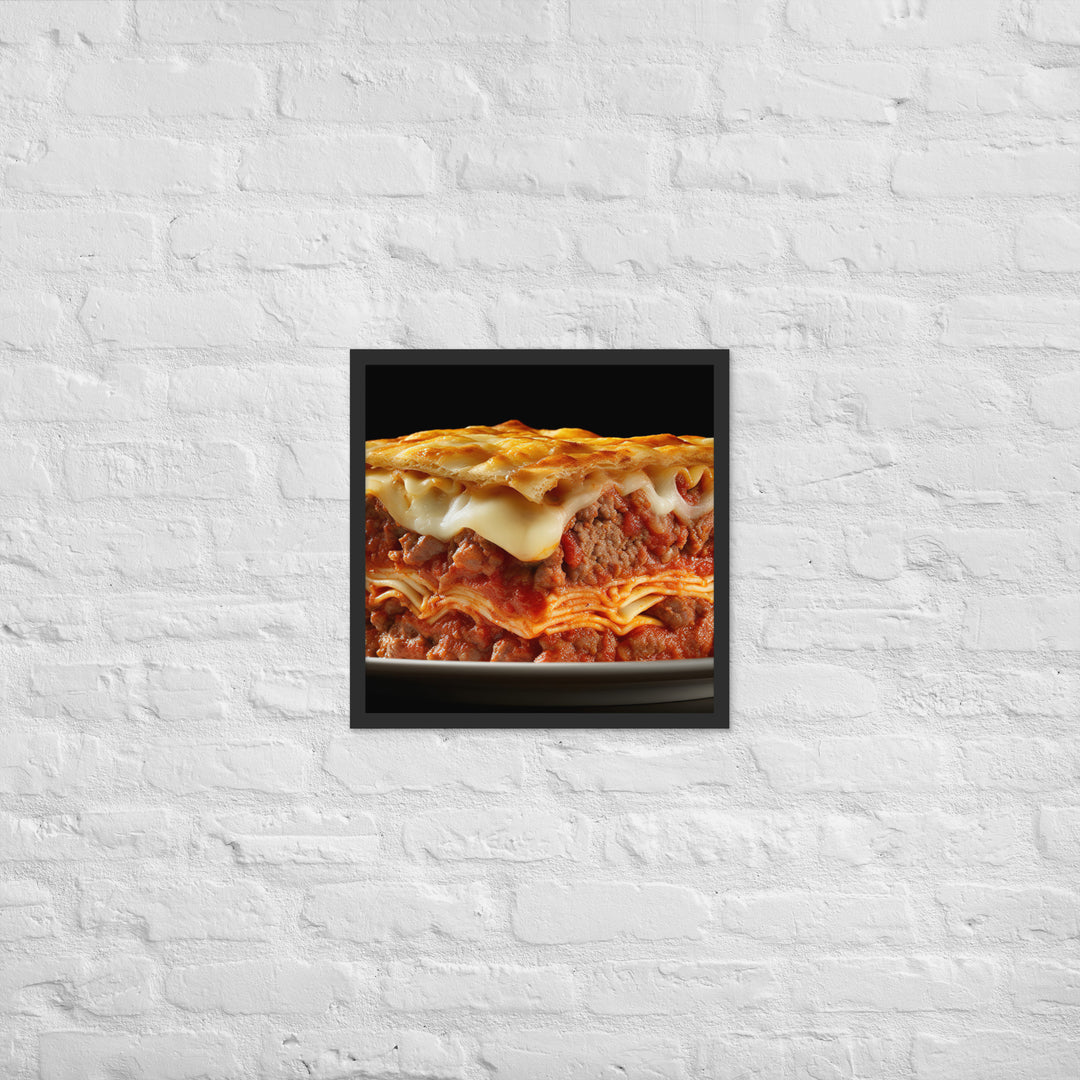 Lasagna Framed poster 🤤 from Yumify.AI