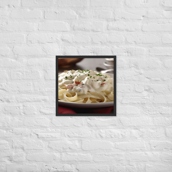 Fettuccine Alfredo Framed poster 🤤 from Yumify.AI