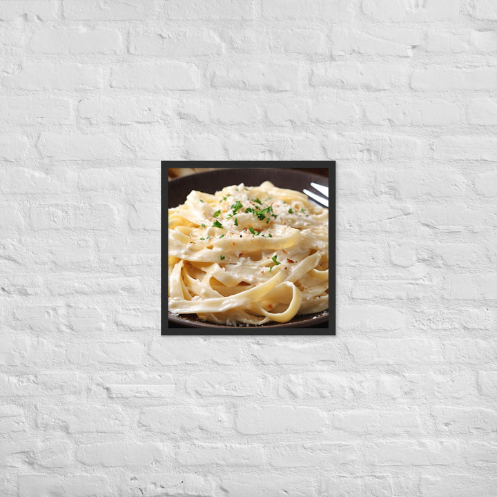 Fettuccine Alfredo Framed poster 🤤 from Yumify.AI