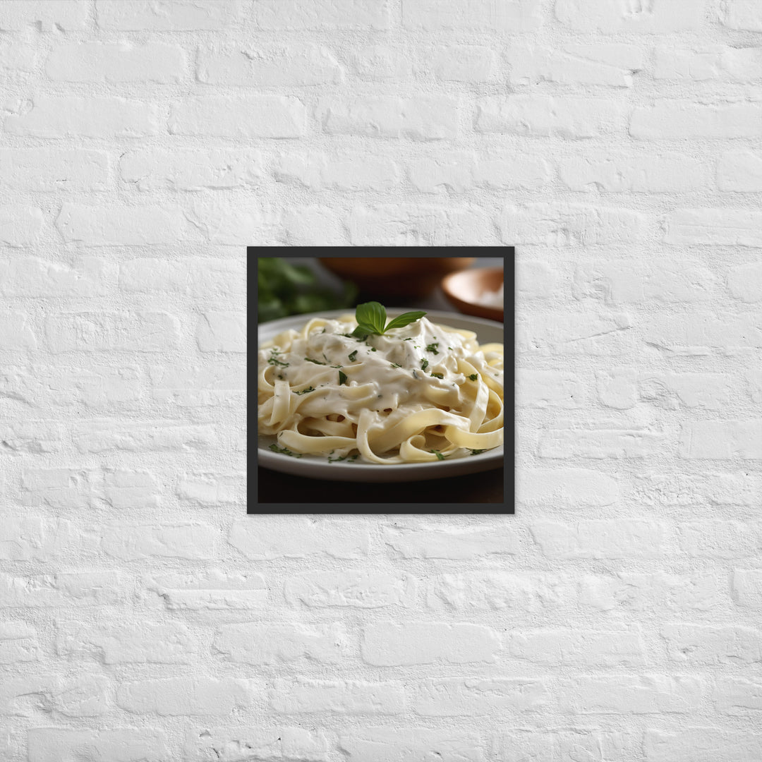 Fettuccine Alfredo Framed poster 🤤 from Yumify.AI