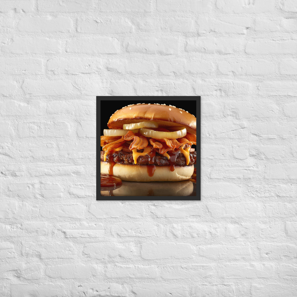 BBQ Burger Framed poster 🤤 from Yumify.AI