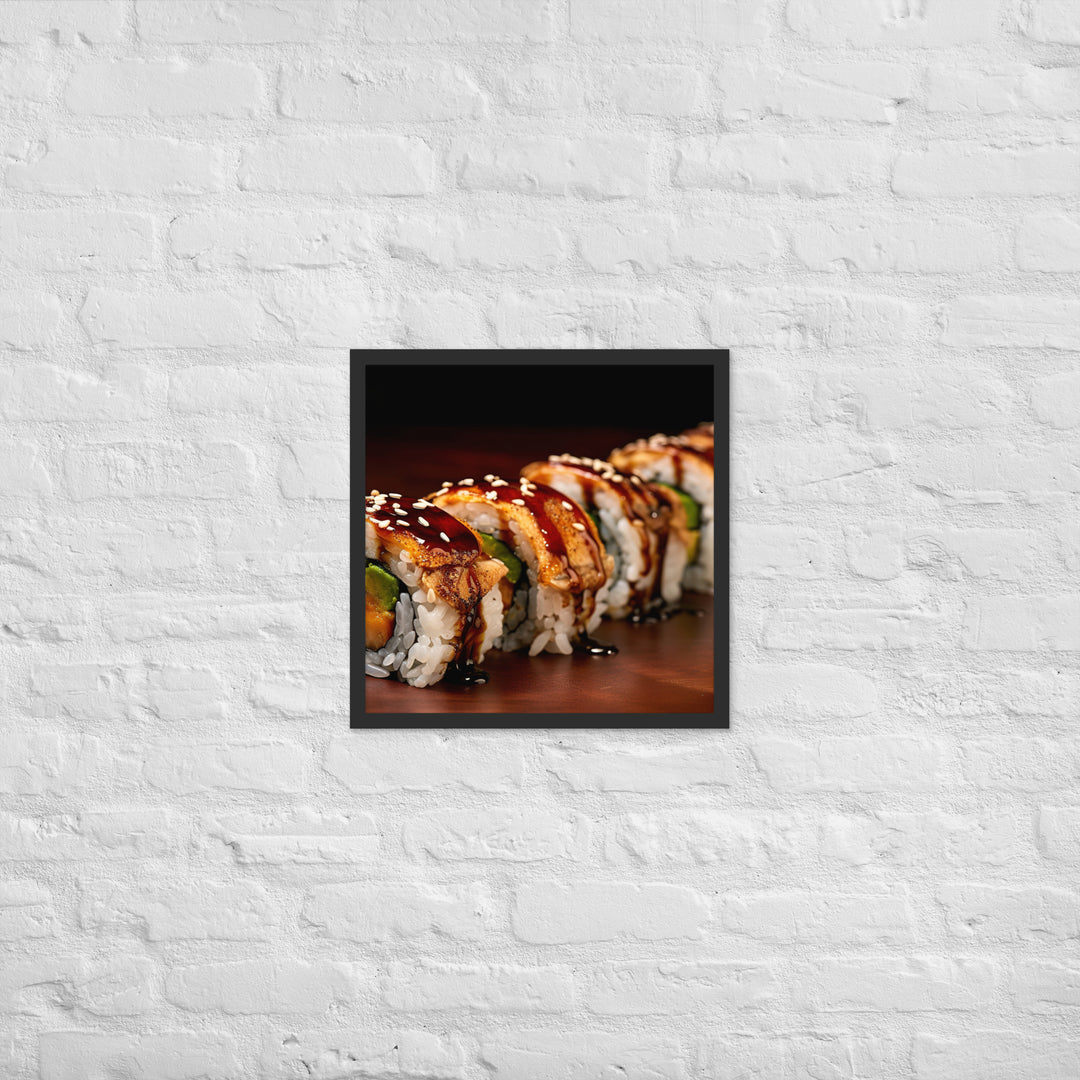 Unagi Roll Framed poster 🤤 from Yumify.AI