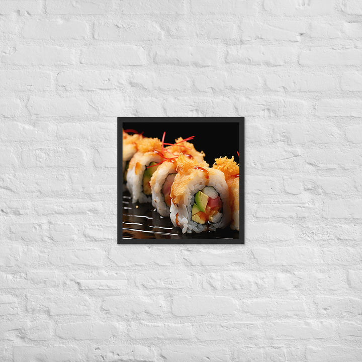 Tempura Roll Framed poster 🤤 from Yumify.AI