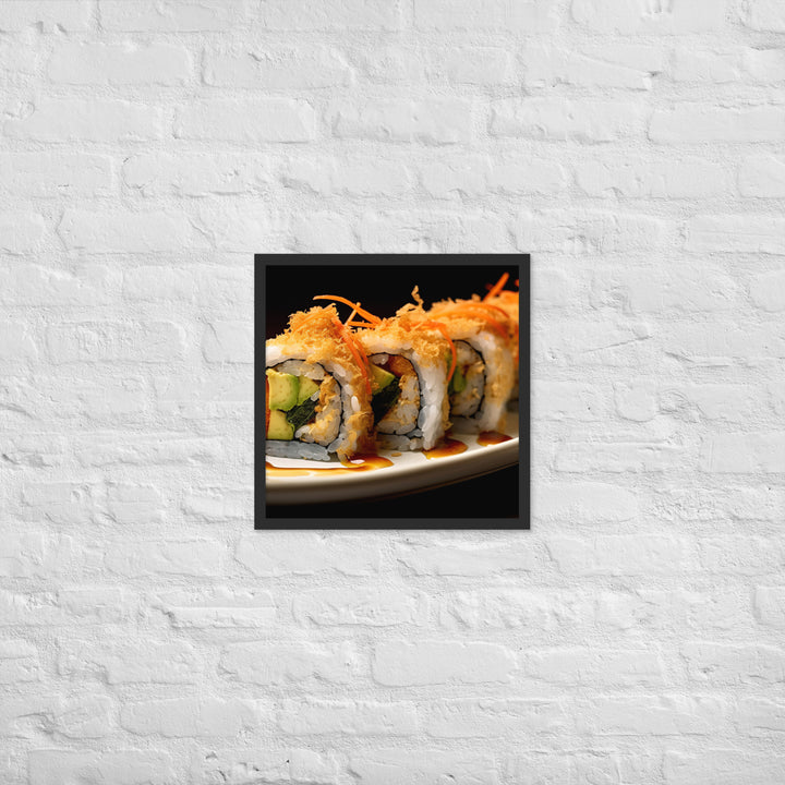 Tempura Roll Framed poster 🤤 from Yumify.AI