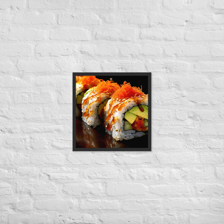 Spicy Tuna Roll Framed poster 🤤 from Yumify.AI