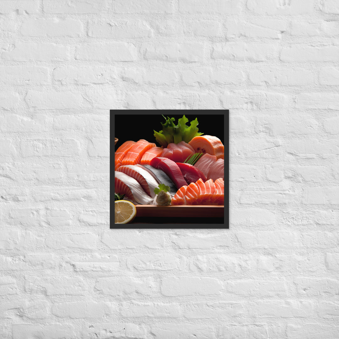 Sashimi Framed poster 🤤 from Yumify.AI