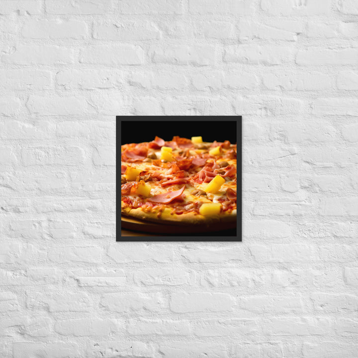 Hawaiian Pizza Framed poster 🤤 from Yumify.AI