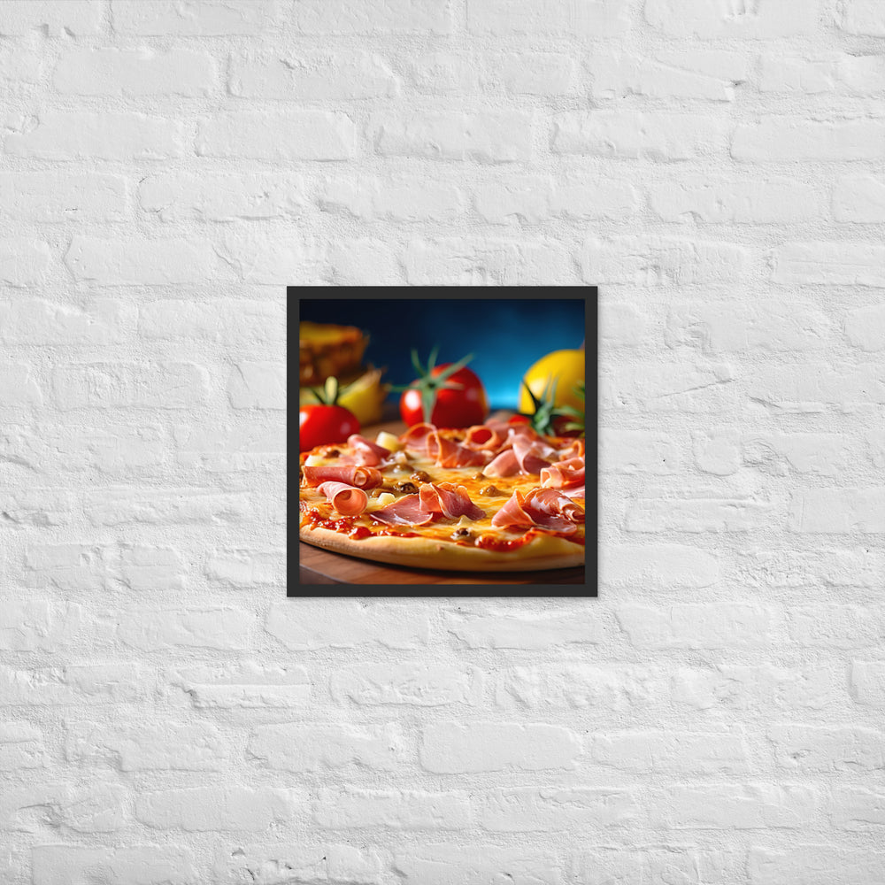 Hawaiian Pizza Framed poster 🤤 from Yumify.AI
