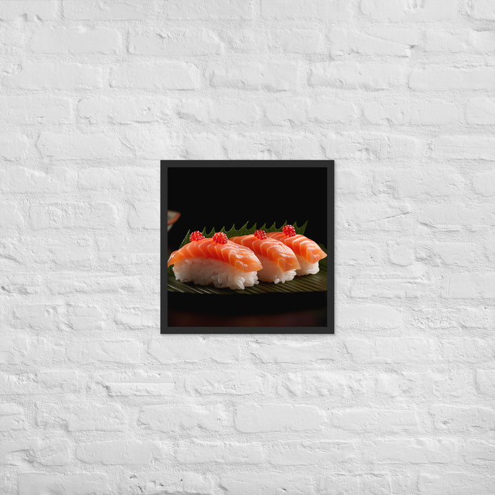 Nigiri Sushi Framed poster 🤤 from Yumify.AI