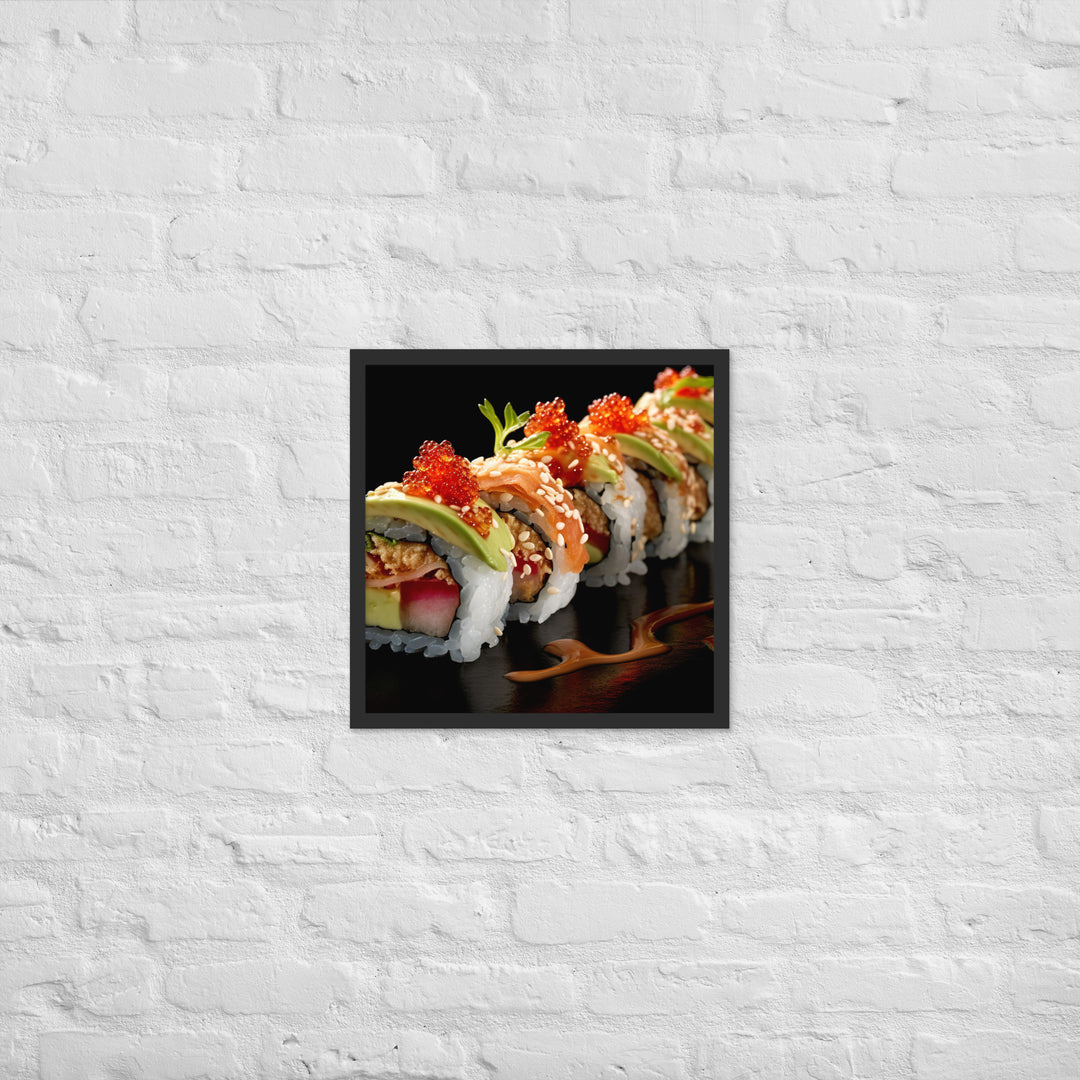 California Roll Framed poster 🤤 from Yumify.AI