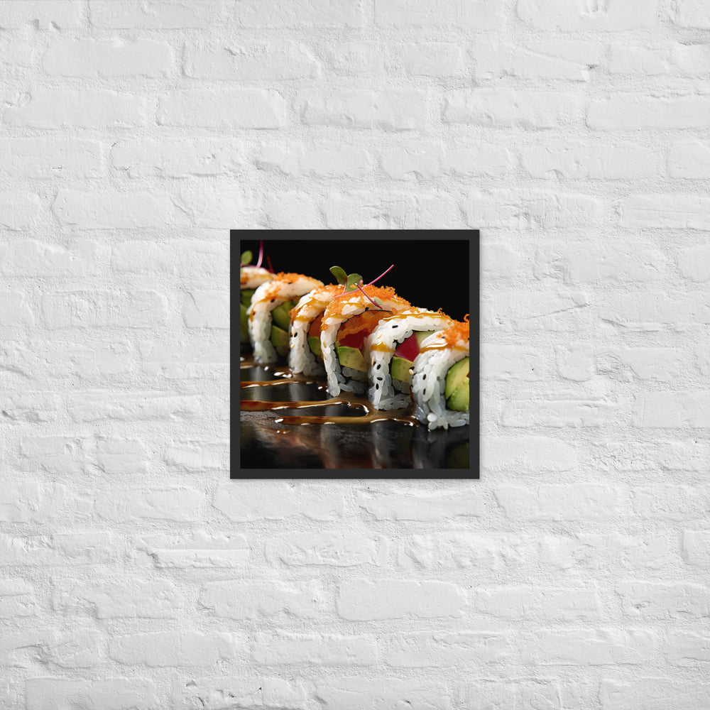 California Roll Framed poster 🤤 from Yumify.AI