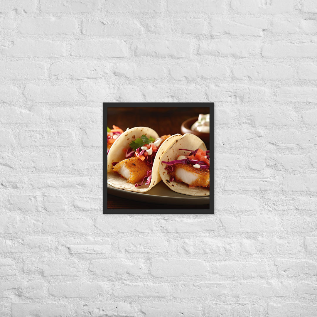 Fish Tacos Framed poster 🤤 from Yumify.AI