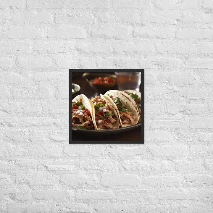 Carnitas Tacos Framed poster 🤤 from Yumify.AI