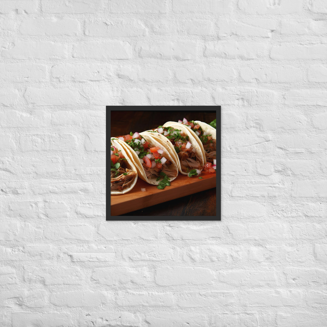 Carnitas Tacos Framed poster 🤤 from Yumify.AI