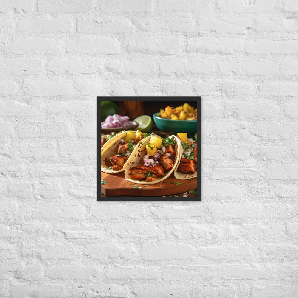 Al Pastor Tacos Framed poster 🤤 from Yumify.AI