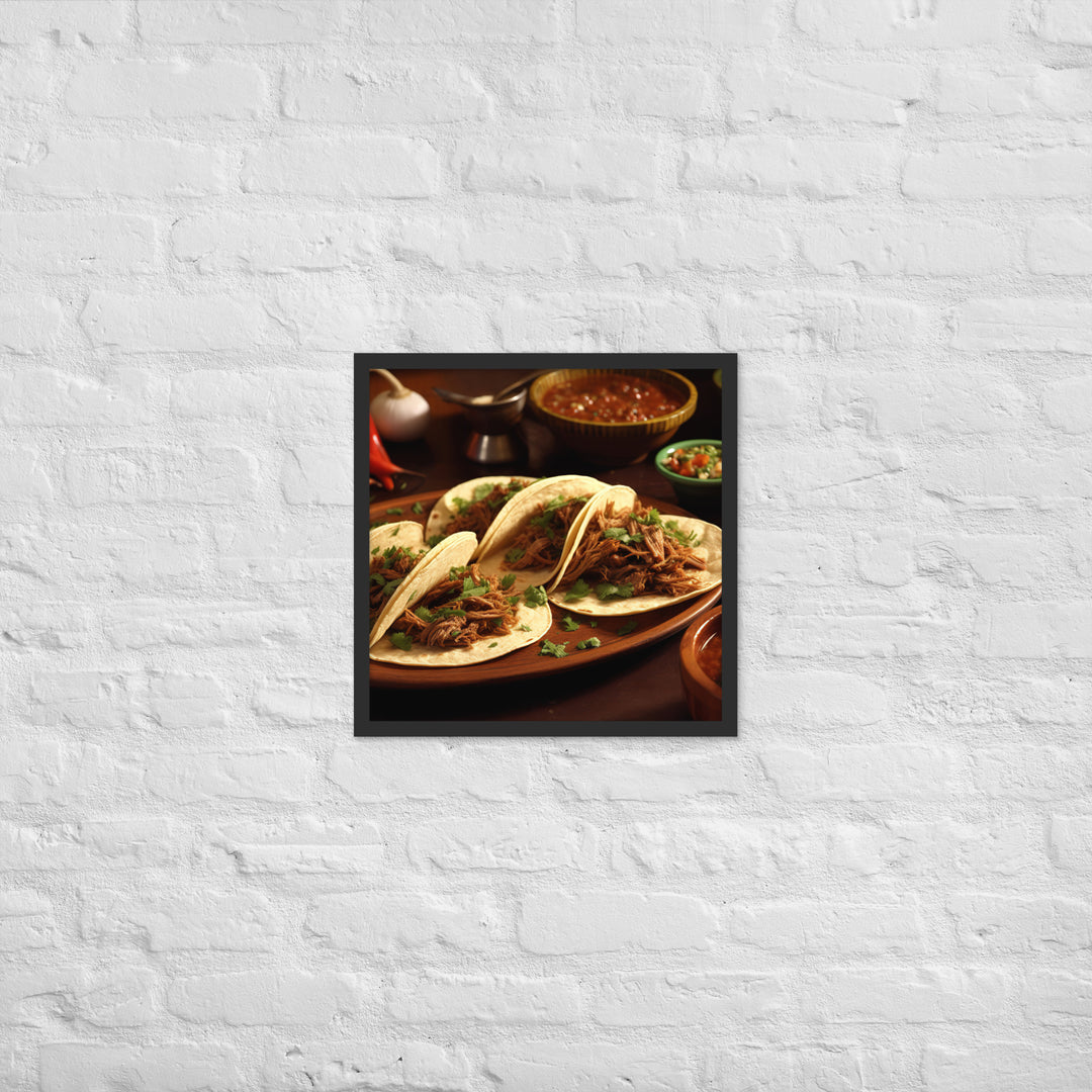 Birria Tacos Framed poster 🤤 from Yumify.AI