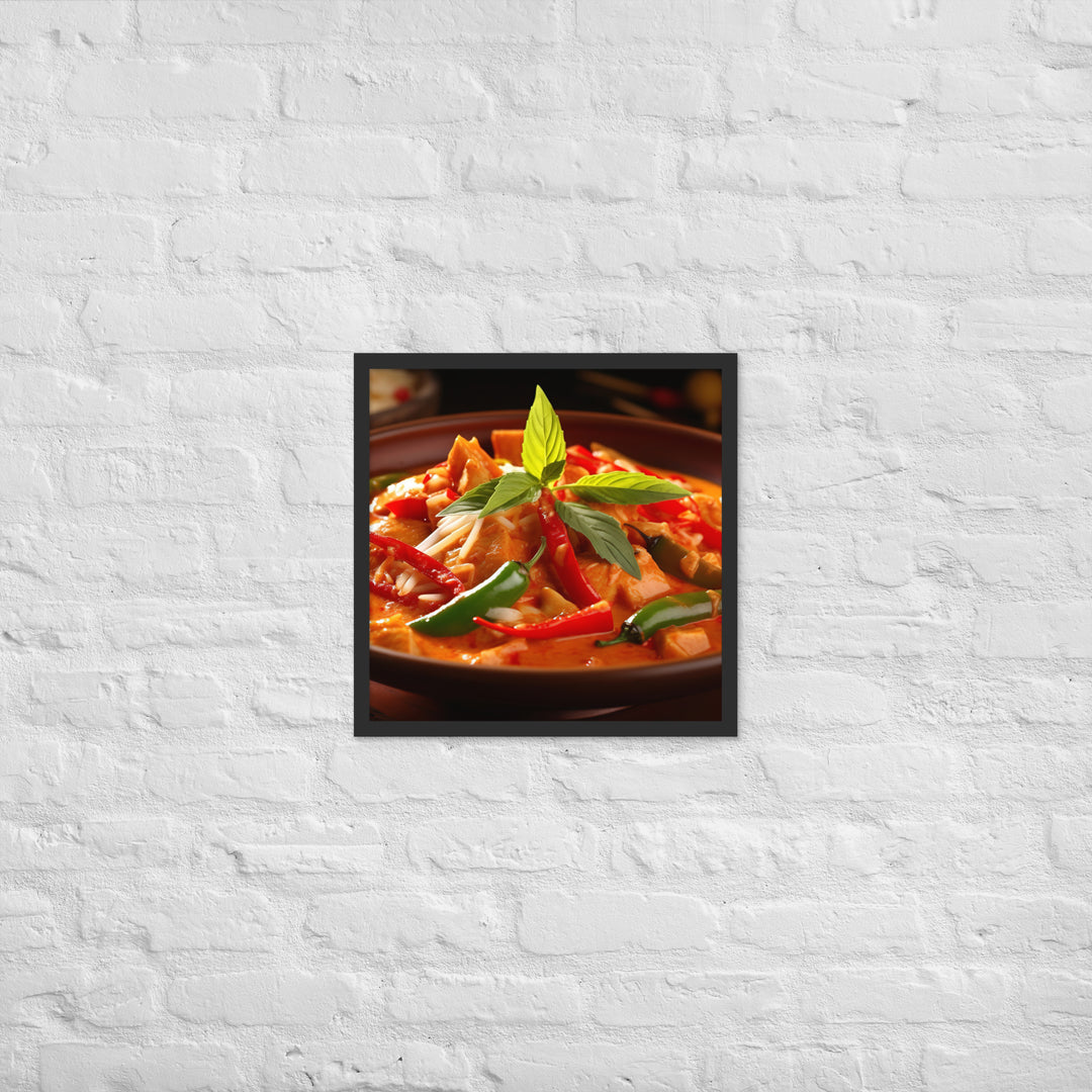 Thai Red Curry Framed poster 🤤 from Yumify.AI