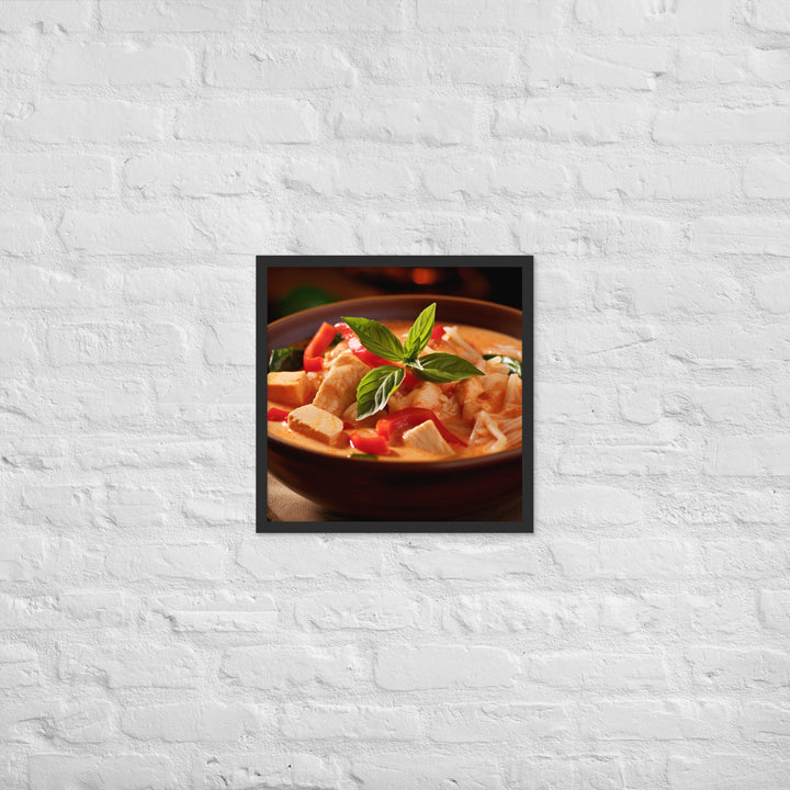 Thai Red Curry Framed poster 🤤 from Yumify.AI