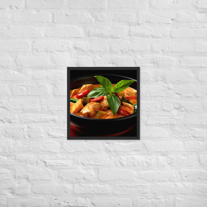 Thai Red Curry Framed poster 🤤 from Yumify.AI