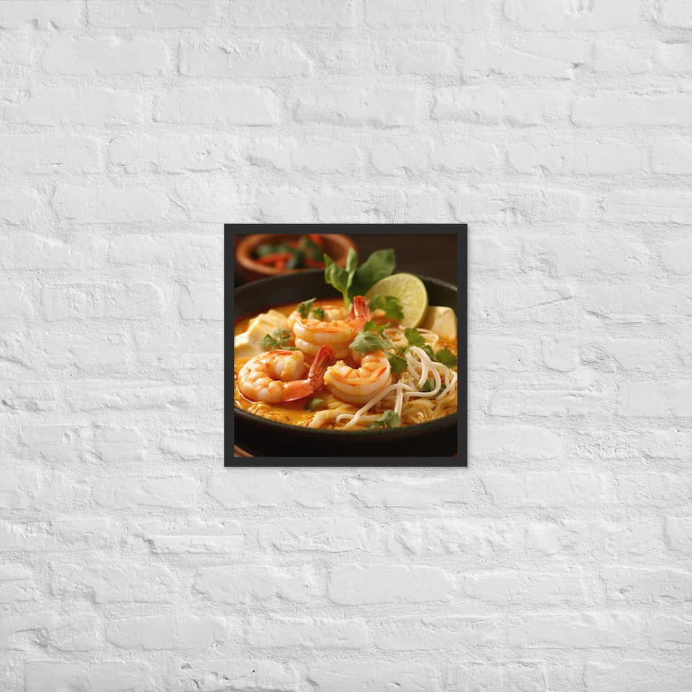 Singaporean Curry Laksa Framed poster 🤤 from Yumify.AI