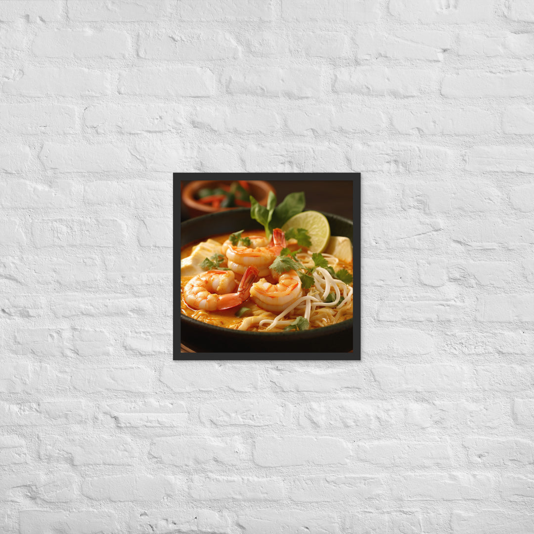 Singaporean Curry Laksa Framed poster 🤤 from Yumify.AI