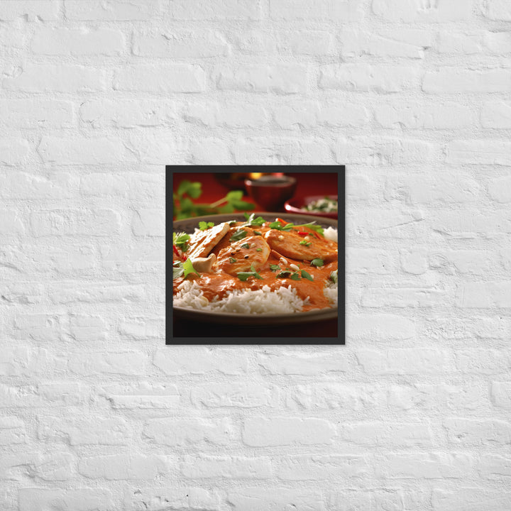 Indian Butter Chicken Curry Framed poster 🤤 from Yumify.AI