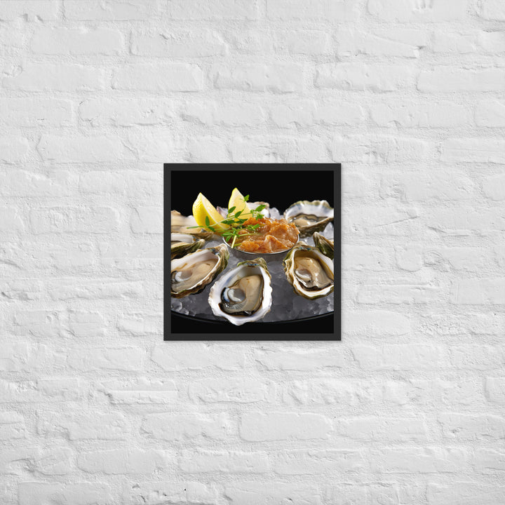 Coffin Bay Oyster Framed poster 🤤 from Yumify.AI