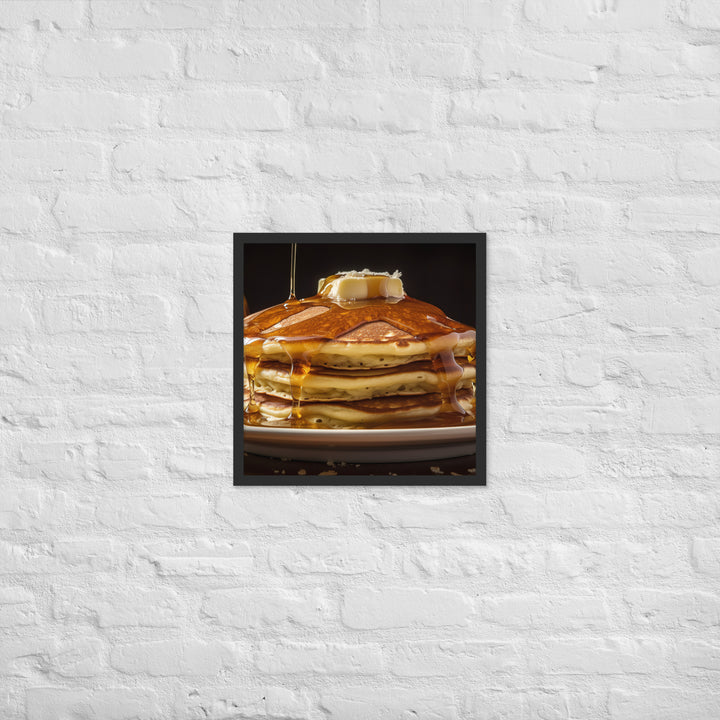 Classic Pancakes Framed poster 🤤 from Yumify.AI