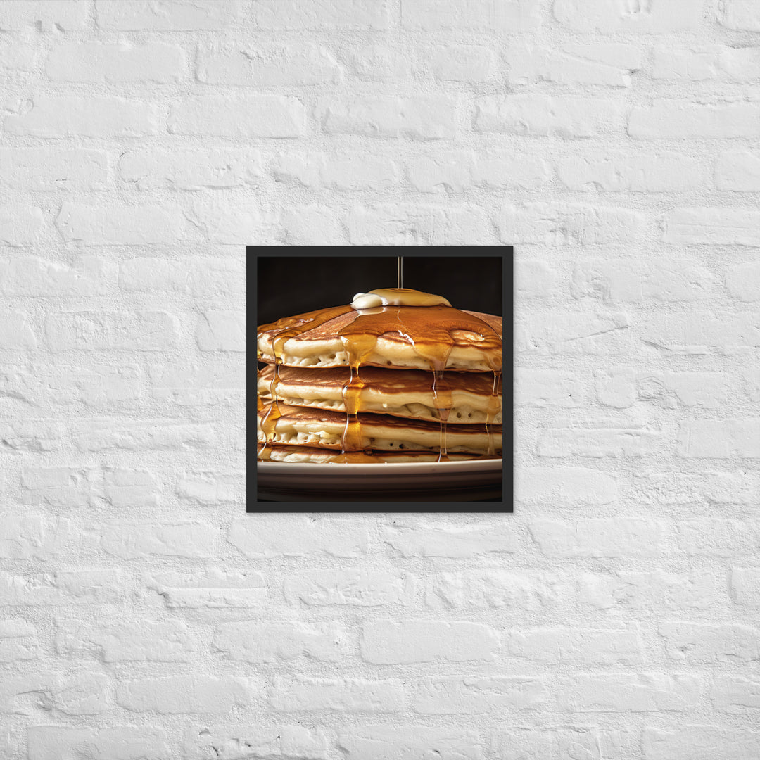 Classic Pancakes Framed poster 🤤 from Yumify.AI