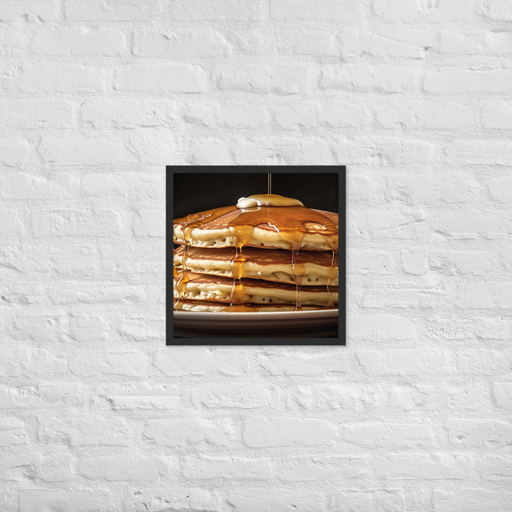 Classic Pancakes Framed poster 🤤 from Yumify.AI