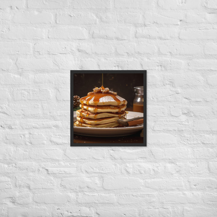 Cinnamon Pancakes Framed poster 🤤 from Yumify.AI