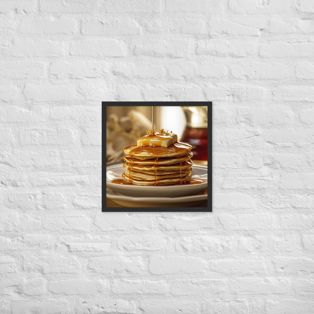 Cinnamon Pancakes Framed poster 🤤 from Yumify.AI