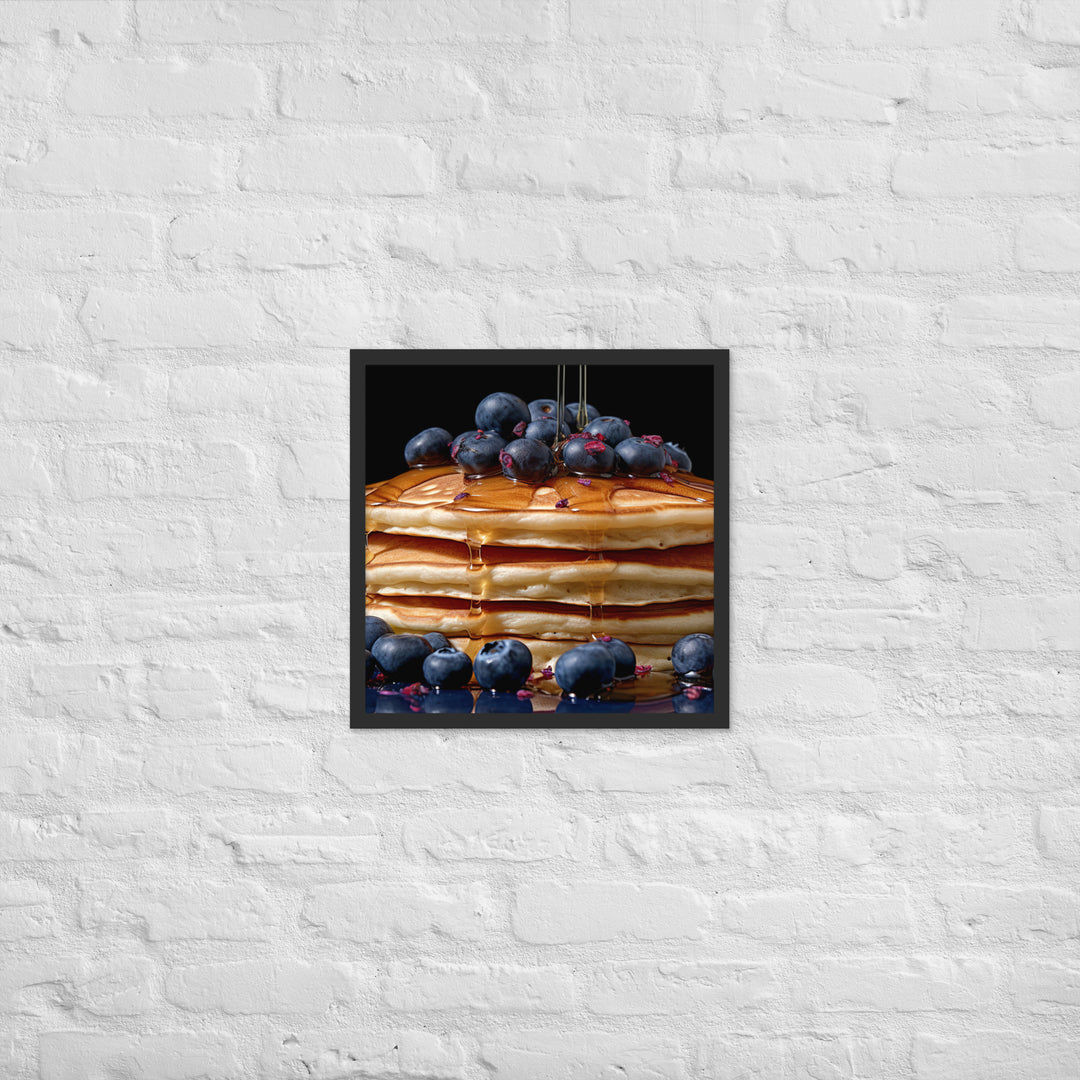 Blueberry Pancakes Framed poster 🤤 from Yumify.AI