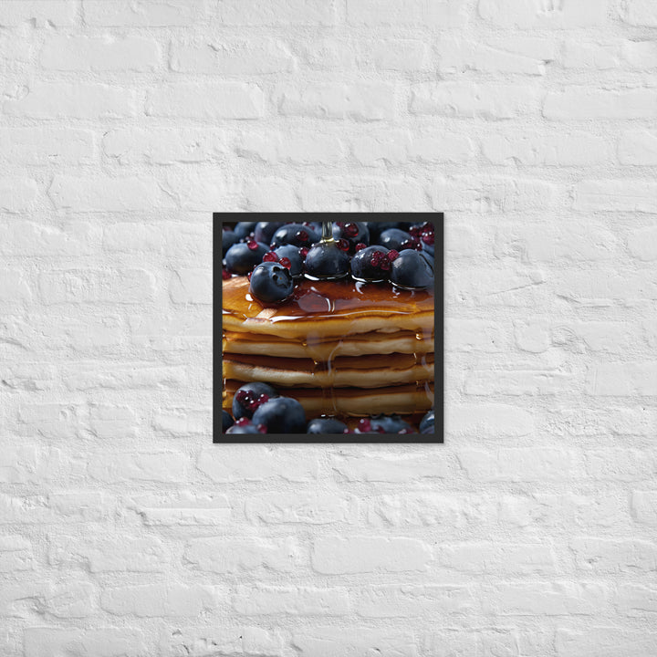 Blueberry Pancakes Framed poster 🤤 from Yumify.AI