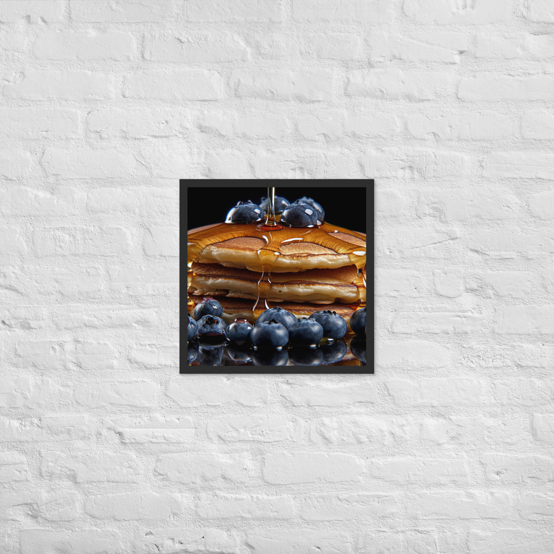 Blueberry Pancakes Framed poster 🤤 from Yumify.AI