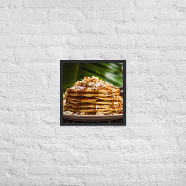 Banana Pancakes Framed poster 🤤 from Yumify.AI