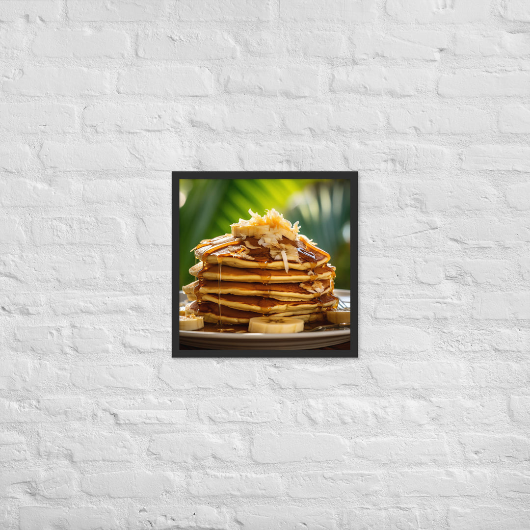 Banana Pancakes Framed poster 🤤 from Yumify.AI