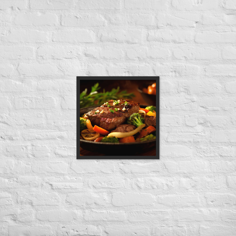 Sirloin Steak Framed poster 🤤 from Yumify.AI