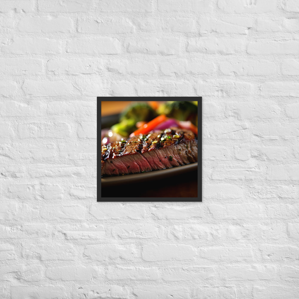 Sirloin Steak Framed poster 🤤 from Yumify.AI