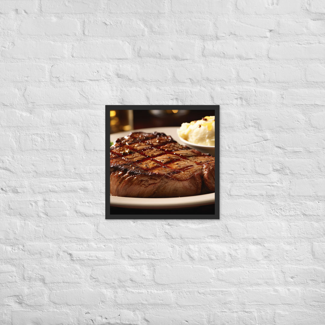 Porter house Steak Framed poster 🤤 from Yumify.AI