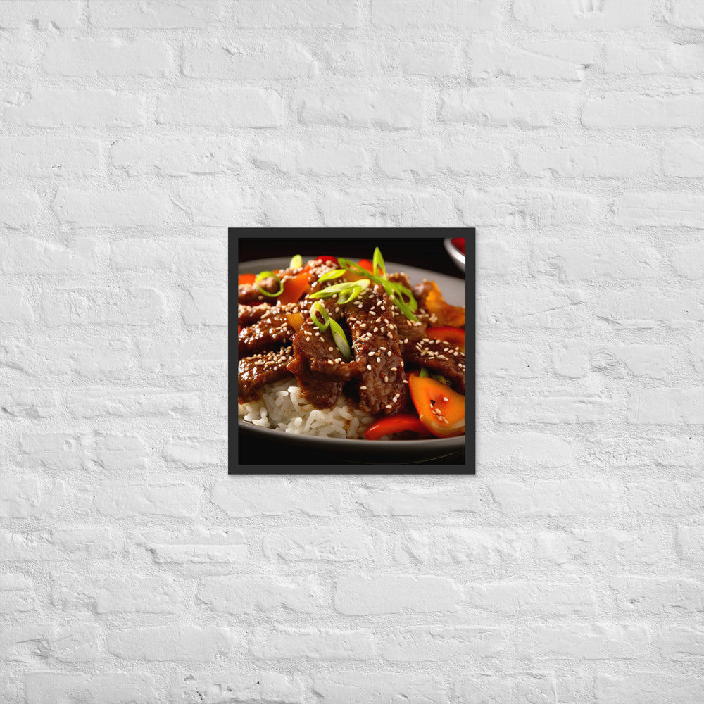 Korean Bulgogi Framed poster 🤤 from Yumify.AI