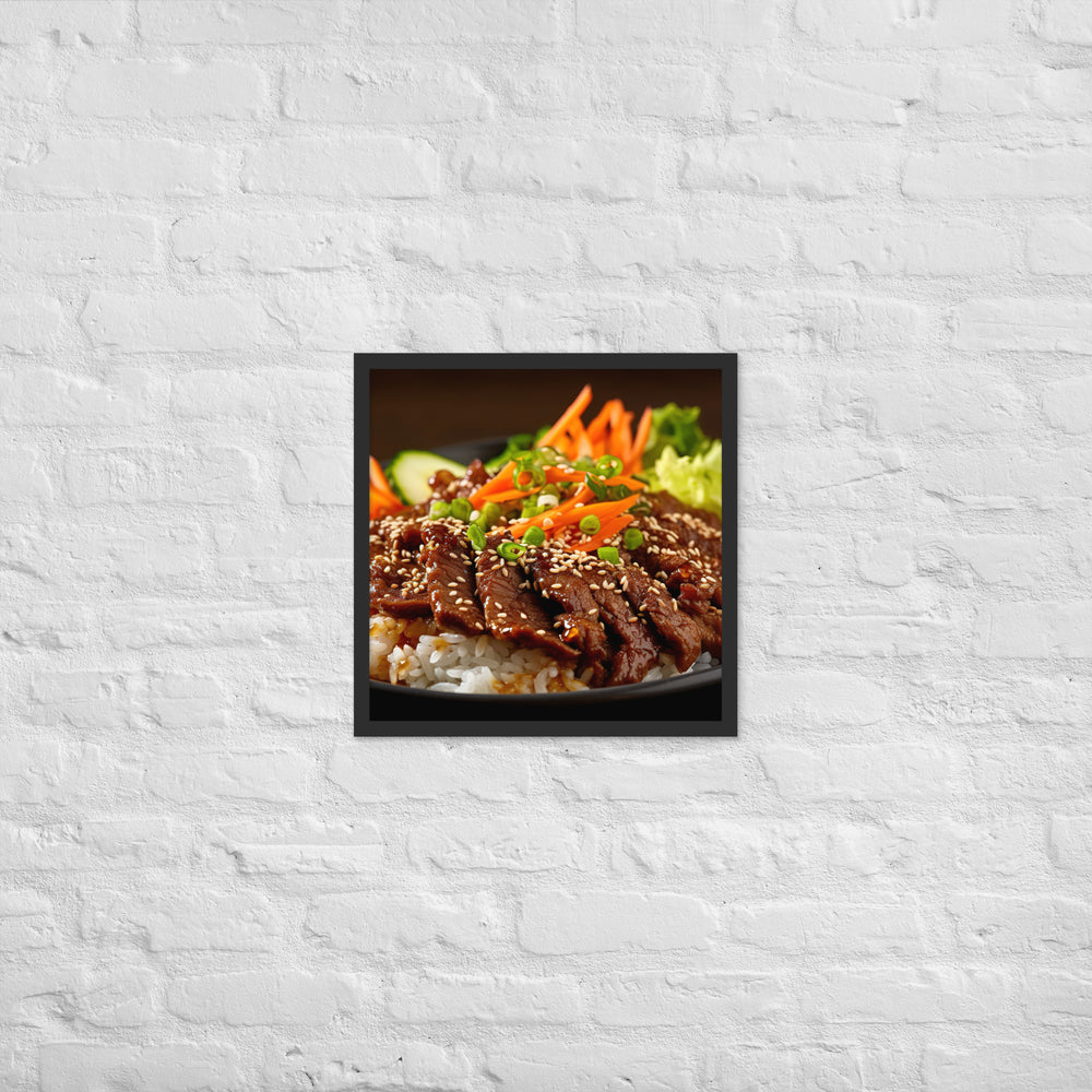 Korean Bulgogi Framed poster 🤤 from Yumify.AI