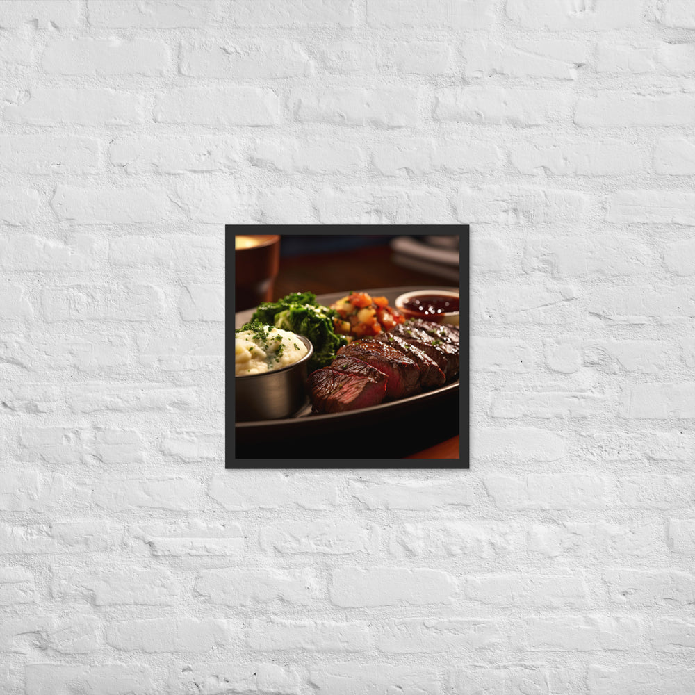 Hanger Steak Framed poster 🤤 from Yumify.AI