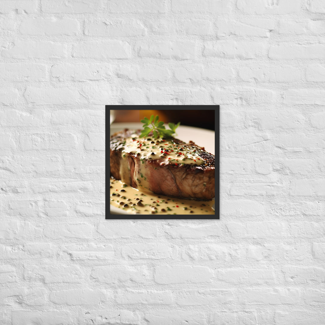 French Steak au Poivre Framed poster 🤤 from Yumify.AI