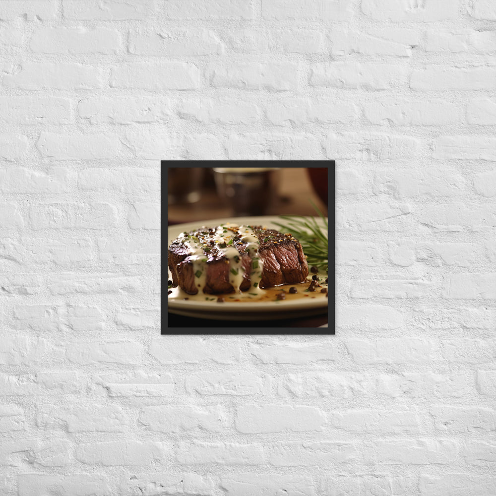 French Steak au Poivre Framed poster 🤤 from Yumify.AI
