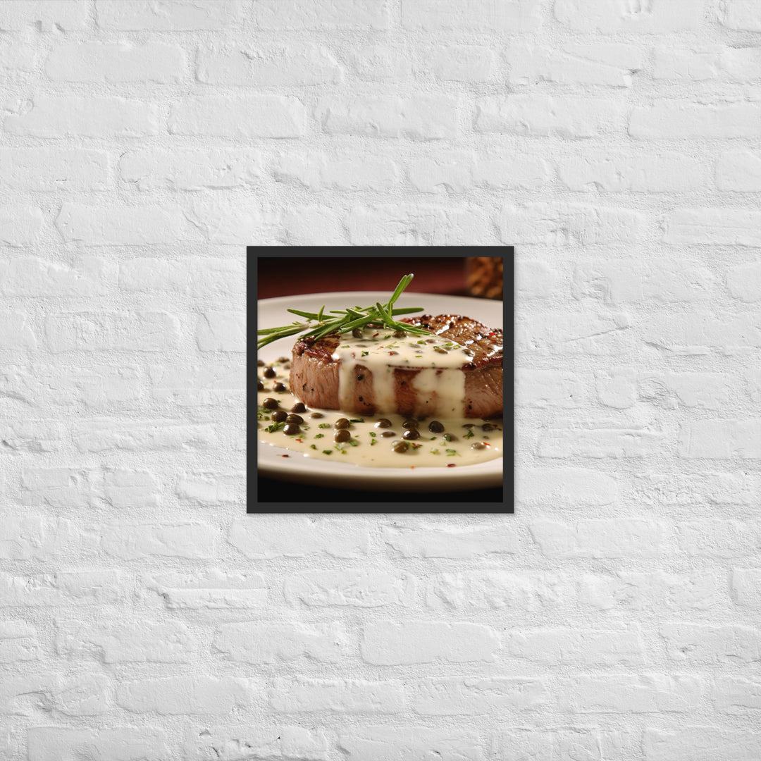 French Steak au Poivre Framed poster 🤤 from Yumify.AI