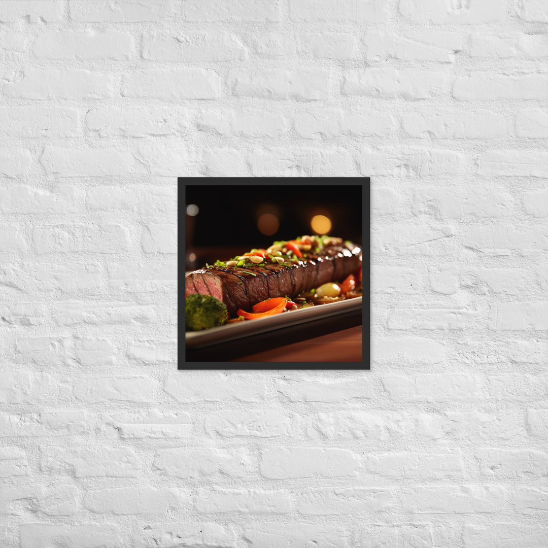 Flat Iron Steak Framed poster 🤤 from Yumify.AI